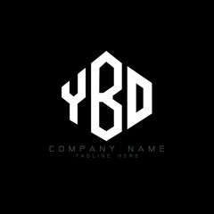 YBO letter logo design with polygon shape. YBO polygon logo monogram. YBO cube logo design. YBO hexagon vector logo template white and black colors. YBO monogram, YBO business and real estate logo. 