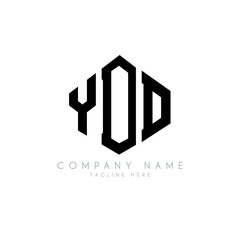 YDD letter logo design with polygon shape. YDD polygon logo monogram. YDD cube logo design. YDD hexagon vector logo template white and black colors. YDD monogram, YDD business and real estate logo. 