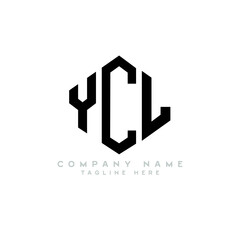 YCL letter logo design with polygon shape. YCL polygon logo monogram. YCL cube logo design. YCL hexagon vector logo template white and black colors. YCL monogram, YCL business and real estate logo. 