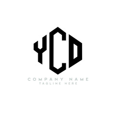 YCO letter logo design with polygon shape. YCO polygon logo monogram. YCO cube logo design. YCO hexagon vector logo template white and black colors. YCO monogram, YCO business and real estate logo. 