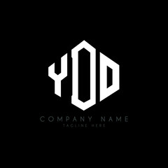 YDO letter logo design with polygon shape. YDO polygon logo monogram. YDO cube logo design. YDO hexagon vector logo template white and black colors. YDO monogram, YDO business and real estate logo. 