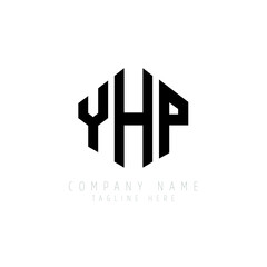 YHP letter logo design with polygon shape. YHP polygon logo monogram. YHP cube logo design. YHP hexagon vector logo template white and black colors. YHP monogram, YHP business and real estate logo. 