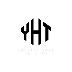 YHT letter logo design with polygon shape. YHT polygon logo monogram. YHT cube logo design. YHT hexagon vector logo template white and black colors. YHT monogram, YHT business and real estate logo. 