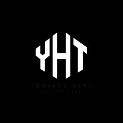 YHT letter logo design with polygon shape. YHT polygon logo monogram. YHT cube logo design. YHT hexagon vector logo template white and black colors. YHT monogram, YHT business and real estate logo. 