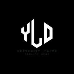 YLO letter logo design with polygon shape. YLO polygon logo monogram. YLO cube logo design. YLO hexagon vector logo template white and black colors. YLO monogram, YLO business and real estate logo. 