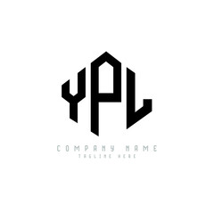 YPL letter logo design with polygon shape. YPL polygon logo monogram. YPL cube logo design. YPL hexagon vector logo template white and black colors. YPL monogram, YPL business and real estate logo. 