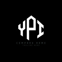 YPI letter logo design with polygon shape. YPI polygon logo monogram. YPI cube logo design. YPI hexagon vector logo template white and black colors. YPI monogram, YPI business and real estate logo. 