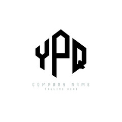 YPQ letter logo design with polygon shape. YPQ polygon logo monogram. YPQ cube logo design. YPQ hexagon vector logo template white and black colors. YPQ monogram, YPQ business and real estate logo. 