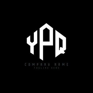 YPQ letter logo design with polygon shape. YPQ polygon logo monogram. YPQ cube logo design. YPQ hexagon vector logo template white and black colors. YPQ monogram, YPQ business and real estate logo. 
