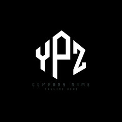 YPZ letter logo design with polygon shape. YPZ polygon logo monogram. YPZ cube logo design. YPZ hexagon vector logo template white and black colors. YPZ monogram, YPZ business and real estate logo. 