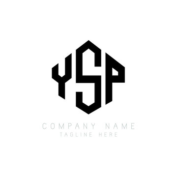 YSP letter logo design with polygon shape. YSP polygon logo monogram. YSP cube logo design. YSP hexagon vector logo template white and black colors. YSP monogram, YSP business and real estate logo. 