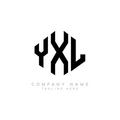 YXL letter logo design with polygon shape. YXL polygon logo monogram. YXL cube logo design. YXL hexagon vector logo template white and black colors. YXL monogram, YXL business and real estate logo. 