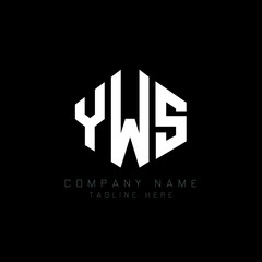 YWS letter logo design with polygon shape. YWS polygon logo monogram. YWS cube logo design. YWS hexagon vector logo template white and black colors. YWS monogram, YWS business and real estate logo. 