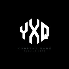 YXQ letter logo design with polygon shape. YXQ polygon logo monogram. YXQ cube logo design. YXQ hexagon vector logo template white and black colors. YXQ monogram, YXQ business and real estate logo. 