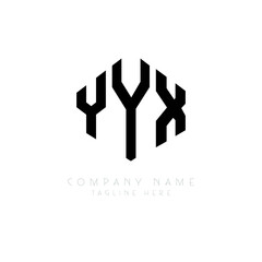 YYX letter logo design with polygon shape. YYX polygon logo monogram. YYX cube logo design. YYX hexagon vector logo template white and black colors. YYX monogram, YYX business and real estate logo. 