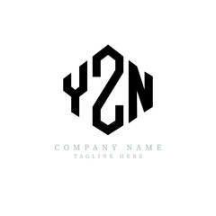 YZN letter logo design with polygon shape. YZN polygon logo monogram. YZN cube logo design. YZN hexagon vector logo template white and black colors. YZN monogram, YZN business and real estate logo.