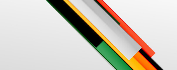 Multicolored lines background. Design template for business or technology presentations, internet posters or web brochure covers