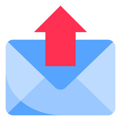 Send email flat style icon