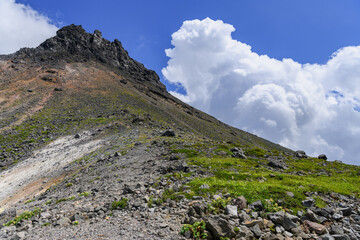 牛ヶ首から見た茶臼岳