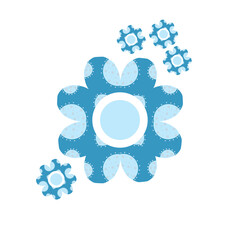 floral shape beautiful decorated floral background.