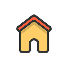 Home filled outline icon