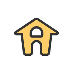 Home filled outline icon