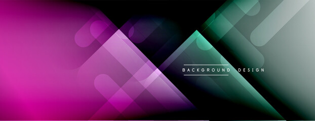 Dynamic lines abstract background. 3D shadow effects and fluid gradients. Modern overlapping forms