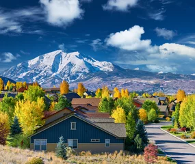 Foto op Canvas Residential neighborhood in Colorado at autumn © haveseen
