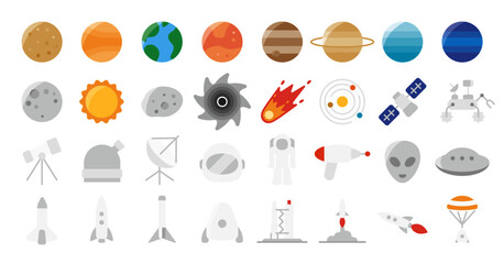 Space and Planet Icon Set © Satoshi Kikyo