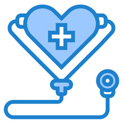 Hearthcare blue style icon