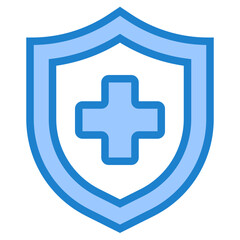 Insurance blue style icon