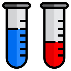 Tube color line style icon