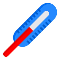 Thermometer flat style icon