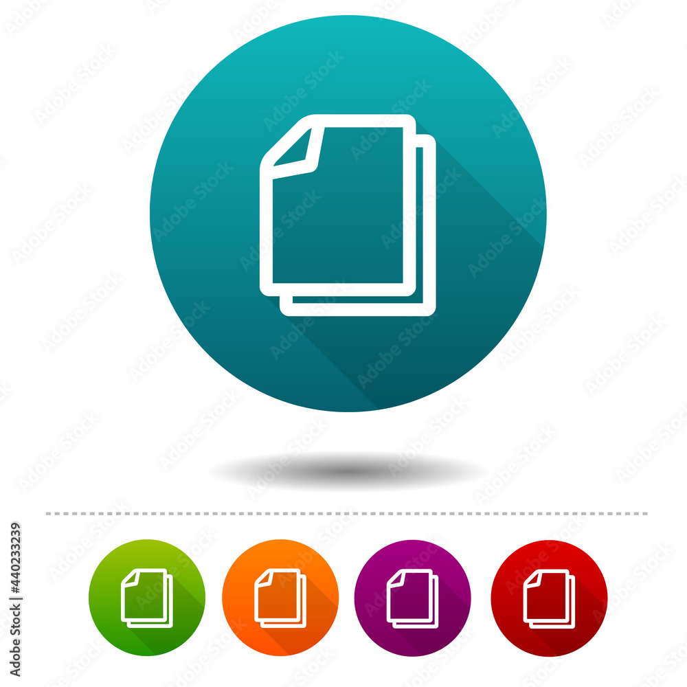 Poster document icon. new file symbol sign. web button.