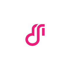 Letter M Music Logo