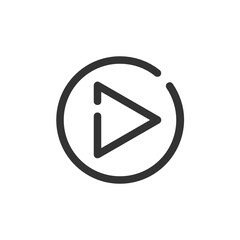 Play outline icon.