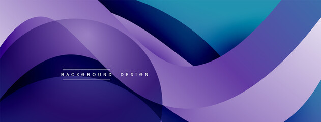 Abstract overlapping lines and circles geometric background with gradient colors