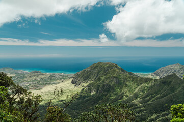 Waianae Range , Mount Kaala Trail , Oahu, Hawaii