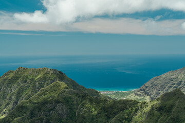 Waianae Range , Mount Kaala Trail , Oahu, Hawaii