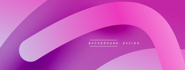 Abstract overlapping lines and circles geometric background with gradient colors