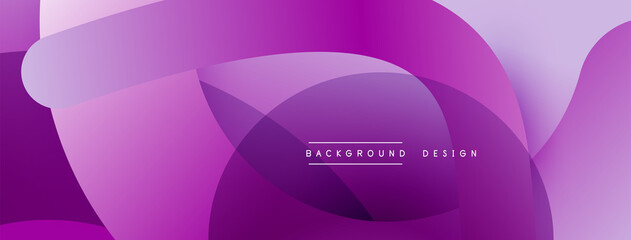 Abstract overlapping lines and circles geometric background with gradient colors