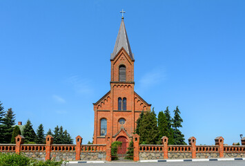 Obraz premium Church of St. John the Baptist in the village of Opsa. Vitebsk region. Belarus