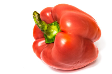 Red pepper on a white background