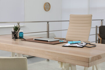 Modern doctor's workplace in office. Interior design