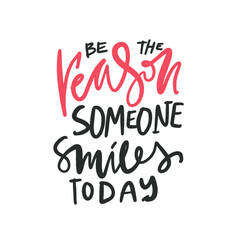 Positive quote. Hand lettering illustration for your design