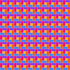 Patr&oacute;n de cuadrados y rect&aacute;ngulos en colores llamativos