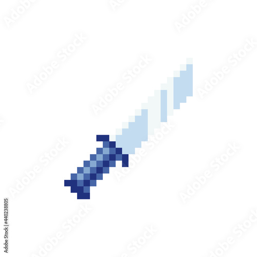 Sword Pixel Art Icon Medieval Sword Item For Gaming Interface Pixel Art Icon Flat Vector Elements For Mobile Arcade And Casual Game 8 Bit Sprite 8 Wall Mural Thepolovinkin