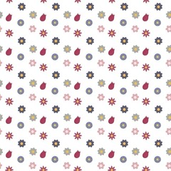 Vector illustration. Floral pattern. Can be used to create packaging, clothing prints, etc.