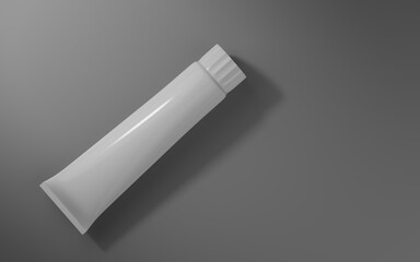 Toothpaste tube mockup for your design