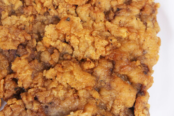 Chicken Fried Steak on White Plate in Texas Cafe